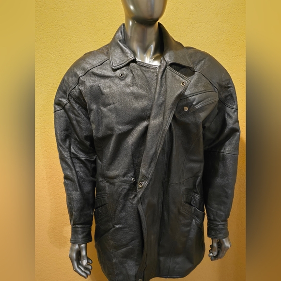 PHASE 2 Men's Leather jacket sz M. M82T - Picture 5 of 7